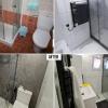 Aurea Luxe General Construction La Marina, bevore and after bathroom