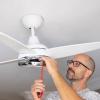 instalando un ventilador de techo