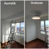 Instalación de ventilador con lampara led