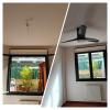 Instalación de ventilador con lampara
