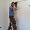 der Elektriker an der Arbeit