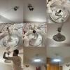 Instalación de lámpara-ventilador