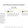 opiniones en google