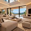 Salones y villas: Reformas integrales de espacios interiores con grandes ventanales, iluminación arquitectónica y acabados contemporáneos.