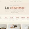 Diseño de catálogo web para una marca de velas artesanales, con una estética elegante y natural que destaca sus colecciones y productos.