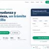 Web para una empresa de mudanzas y limpieza, con presentación clara de servicios y formulario de solicitud de presupuesto por WhatsApp.