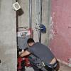 Estructura de wc suspendida