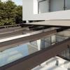 Techo móvil retráctil de vidrio para terraza