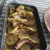 costilla con patatas