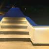 ESCALERA ENTRADA EN CEMENTO CONTÍNUO CON LED´S